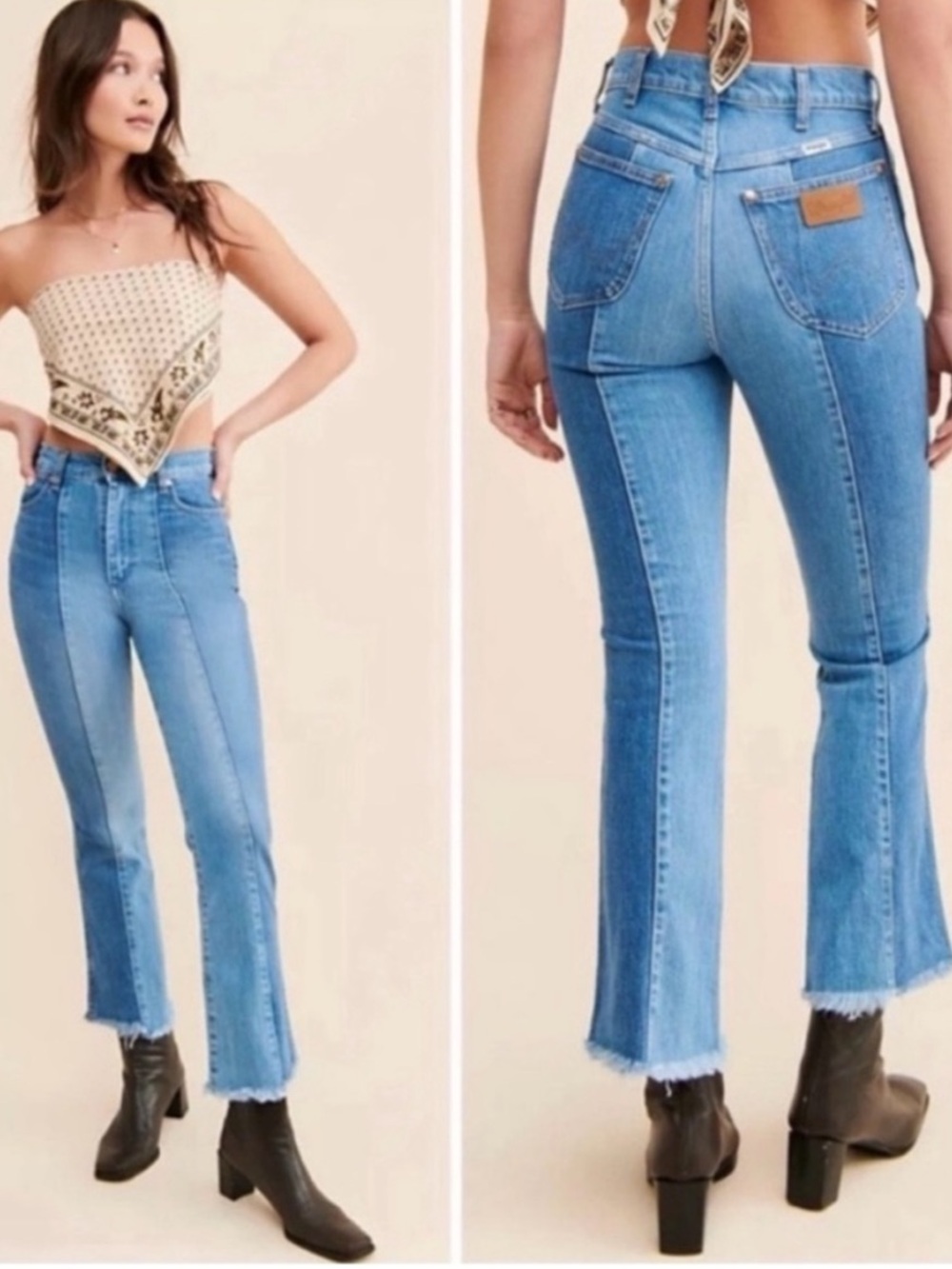 Wrangler Wrock High Rise Kick Flare Jeans